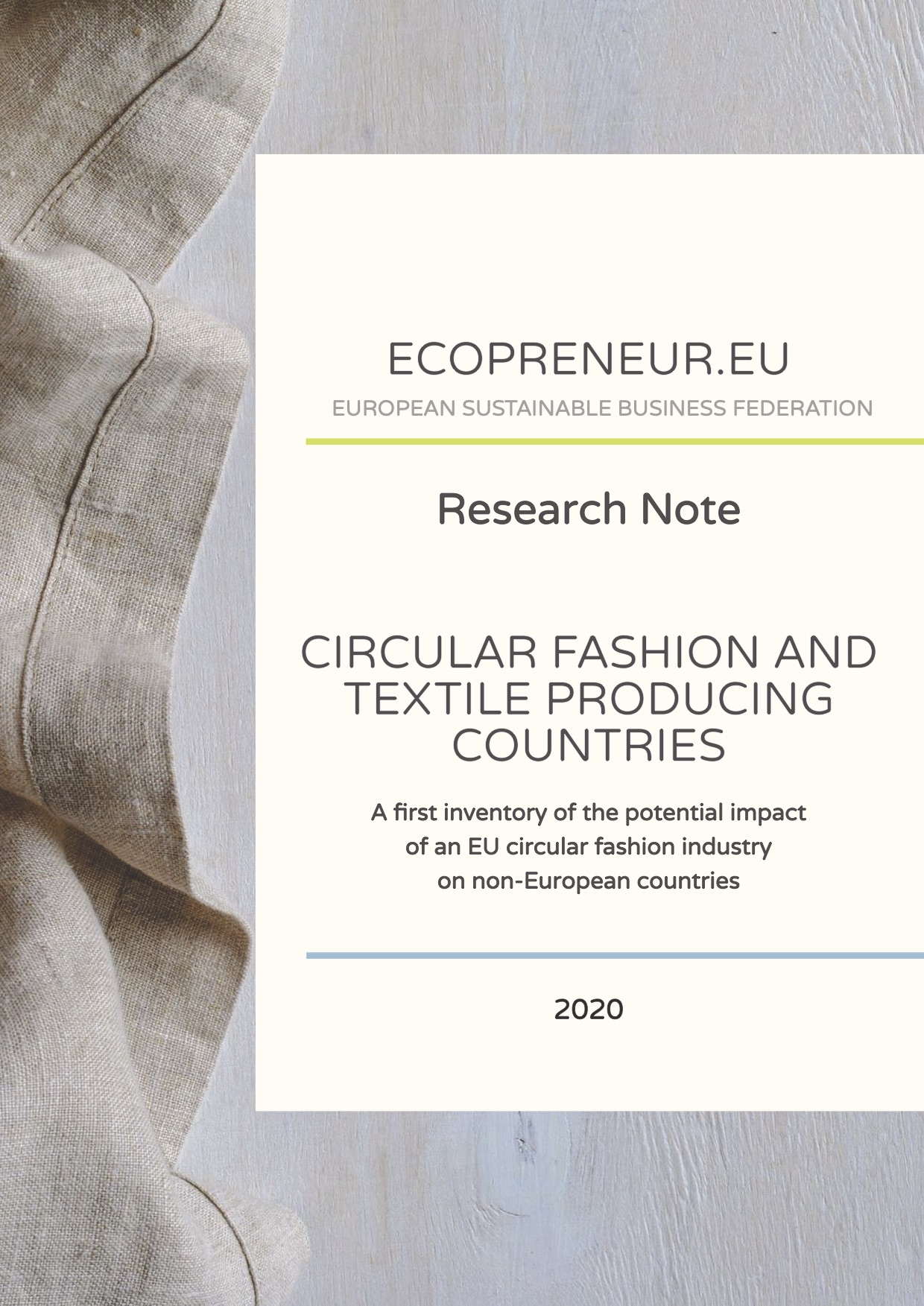 Circular Fashion and Textile Producing Countries  card