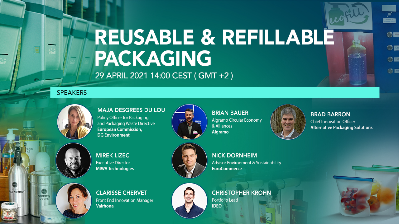 Reusable and Refillable Packaging card